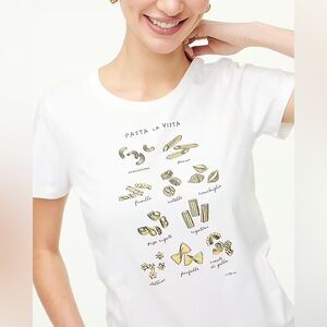 J. Crew | Factory Pasta La Vista Collector Graphic Tee Shirt | Size Medium